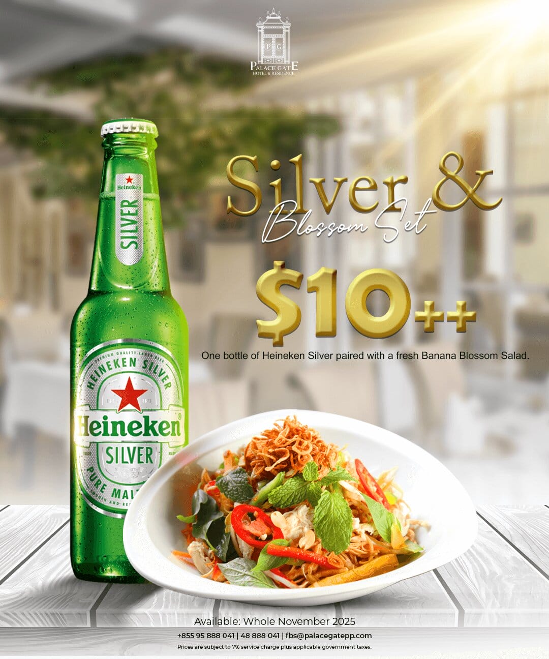 Silver & Blossom Set